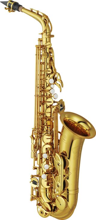 Das Saxophone auf weißem Hintergrund